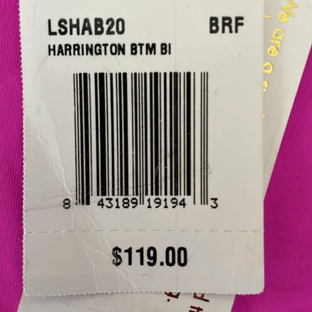 l*space Harrington‎ High Waist Bright Fuchsia Bitsy Bikini Bottom
